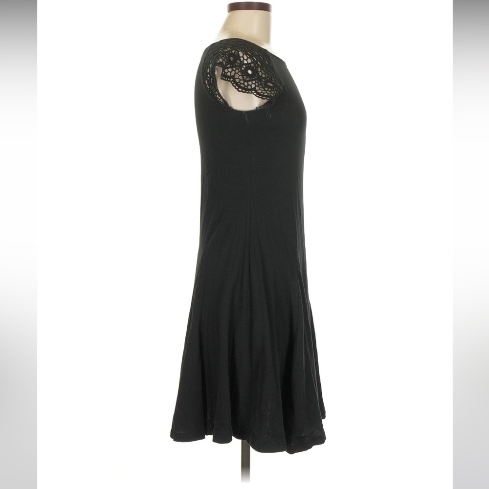 Lauren by Ralph Lauren Petite Black Crochet Lace Cap Sleeve Dress - size PS - Picture 6 of 13